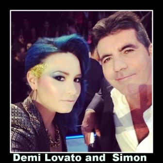 Demi Lavoto with Simon